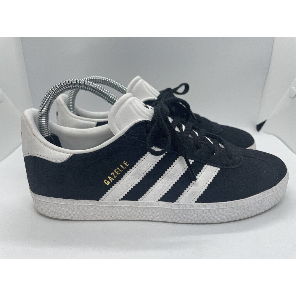 Boys' Girls' Big Kids Youth Adidas Gazelle J Shoes Size 4.5 Suede Black
